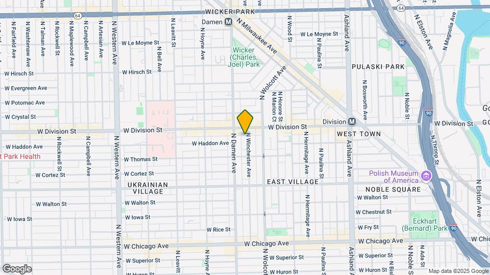 1140 N Winchester Ave Map and Location Details