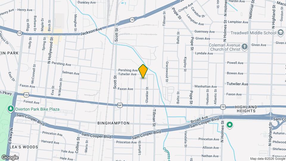 736 Lipford St Map and Location Details
