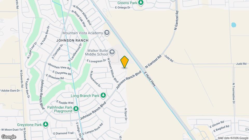 1344 E Palomino Way Map and Location Details