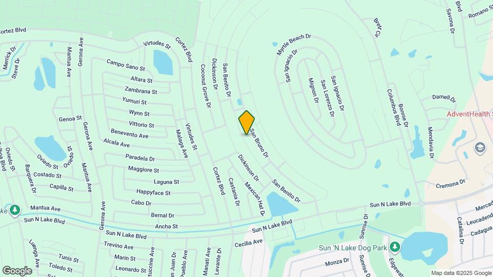 6901 San Benito Dr Map and Location Details