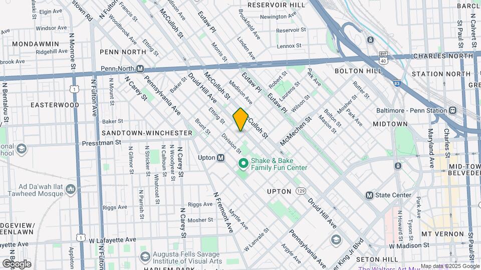 504 Laurens St Map and Location Details