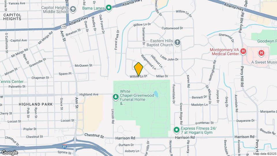 2933 Willow Ln Dr Map and Location Details