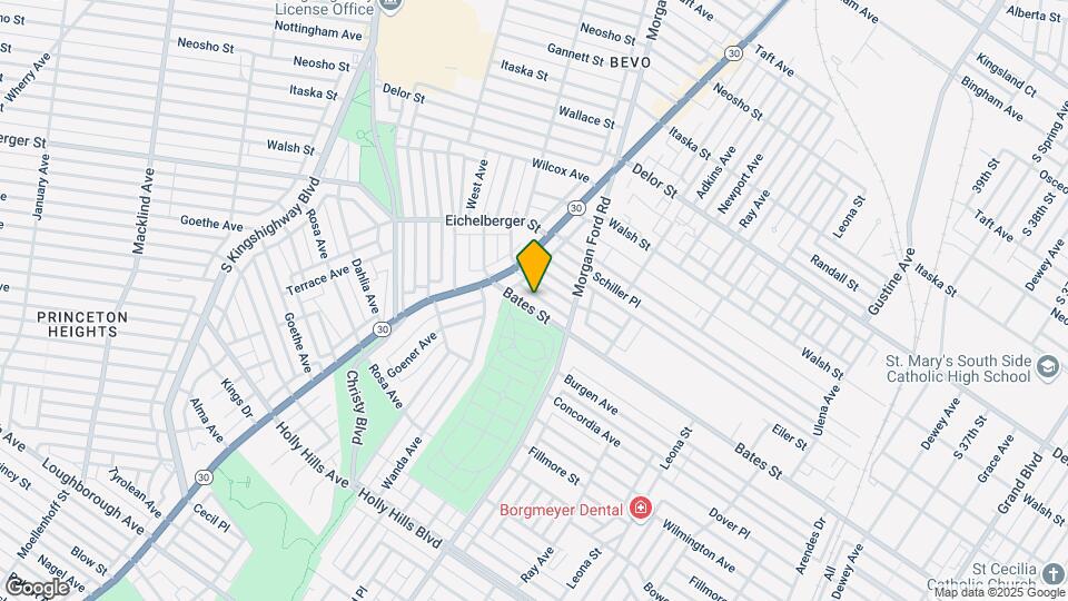 4345 Bates St Mapa y Detalles de la Ubicación