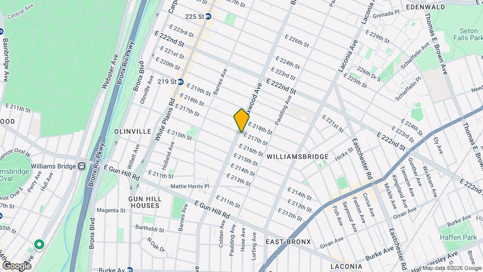 3722 Bronxwood Ave Map and Location Details