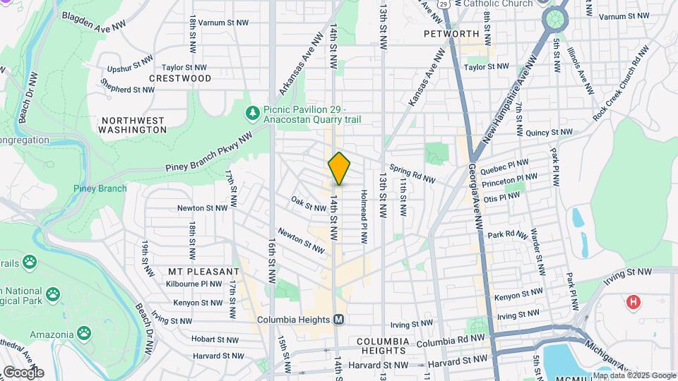 3511 14th St NW Map and Location Details