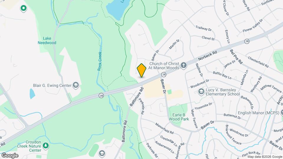 5525 Norbeck Rd, Unit Basement Mapa y Detalles de la Ubicación