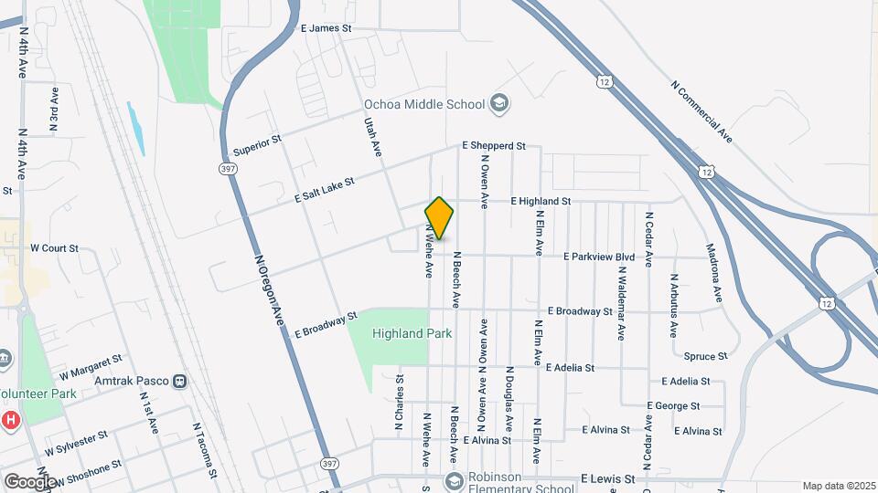 1603 E Parkview Blvd Map and Location Details