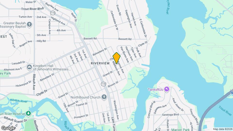 9023 Madison Ave Map and Location Details