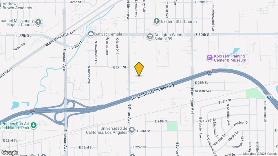 2607 N Layman Ave Map and Location Details