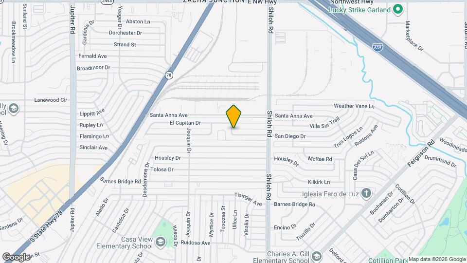 2703 San Diego Dr Map and Location Details