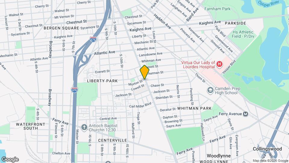 1557 Mount Ephraim Ave Mapa y Detalles de la Ubicación