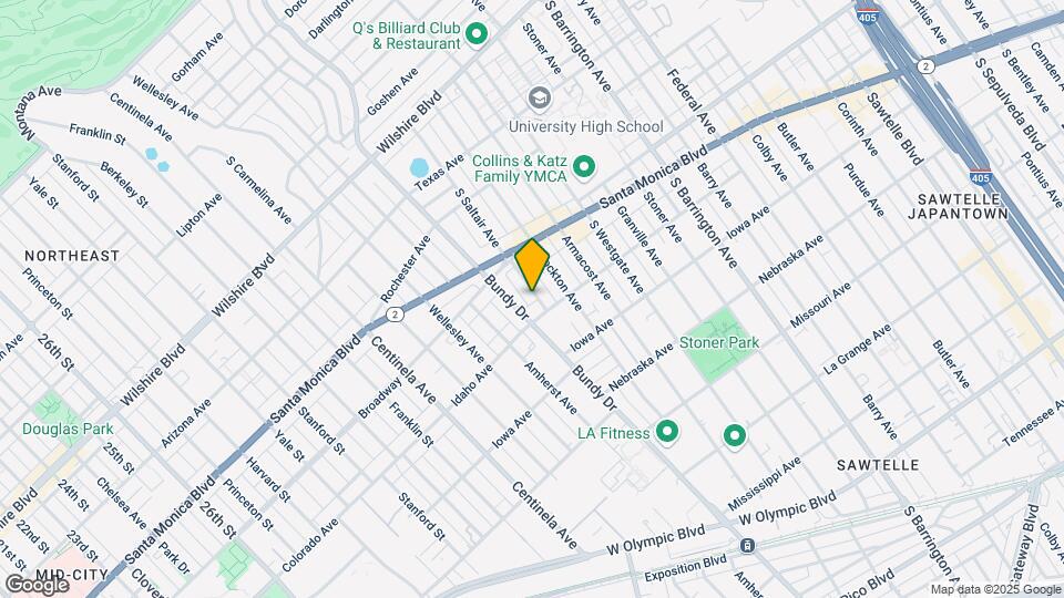 1553 S Saltair Ave Map and Location Details