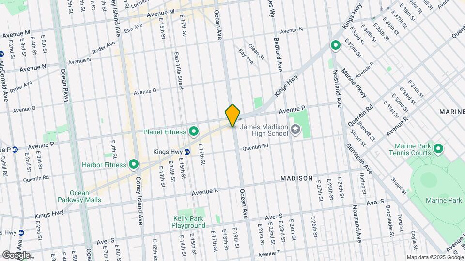 2120 Ocean Ave Map and Location Details