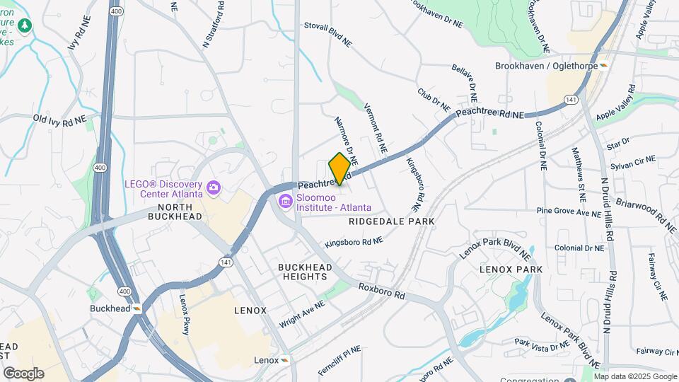 3667 Peachtree Rd NE Map and Location Details