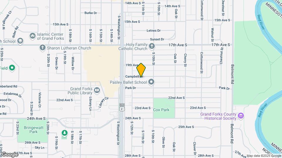 1103 Campbell Dr Map and Location Details