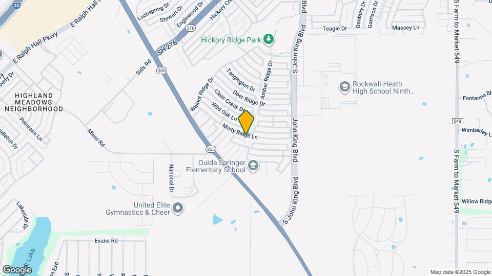 2965 Misty Ridge Ln Map and Location Details