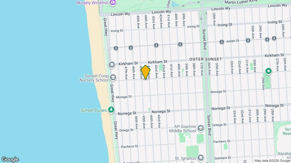 3833 Lawton St Map and Location Details