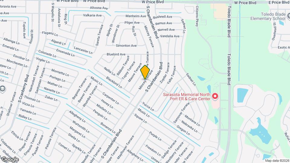 2224 Mincey Terrace Map and Location Details