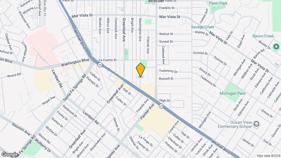 8146 Washington Ave Map and Location Details