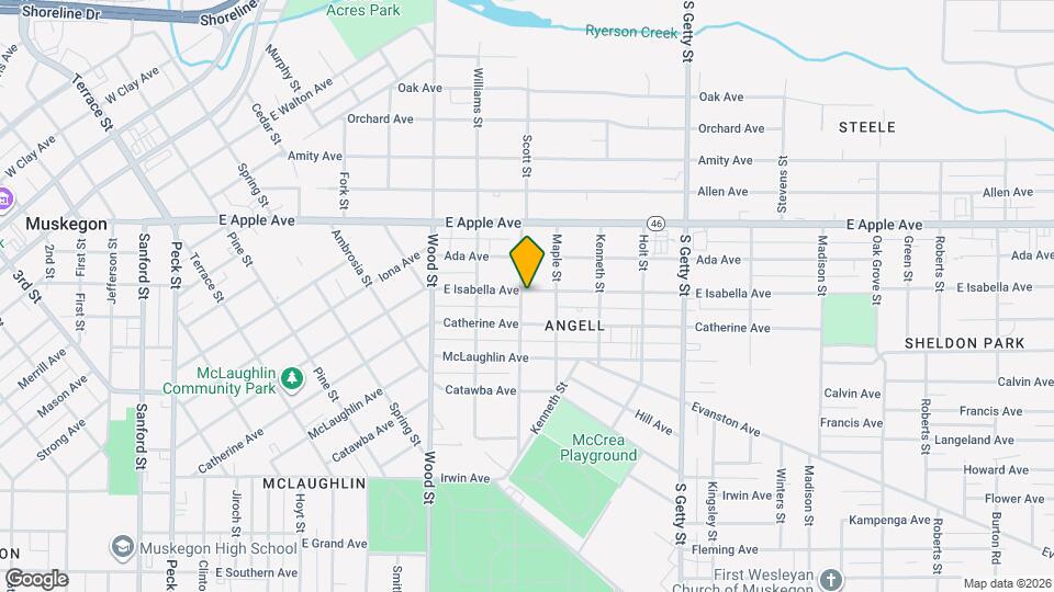 1114 Chestnut St Map and Location Details