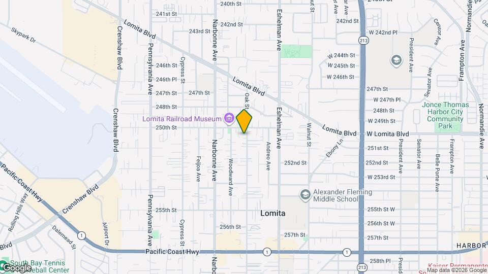 25021 Oak St Map and Location Details