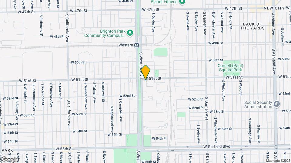 5115-5117 S Western Ave Mapa y Detalles de la Ubicación