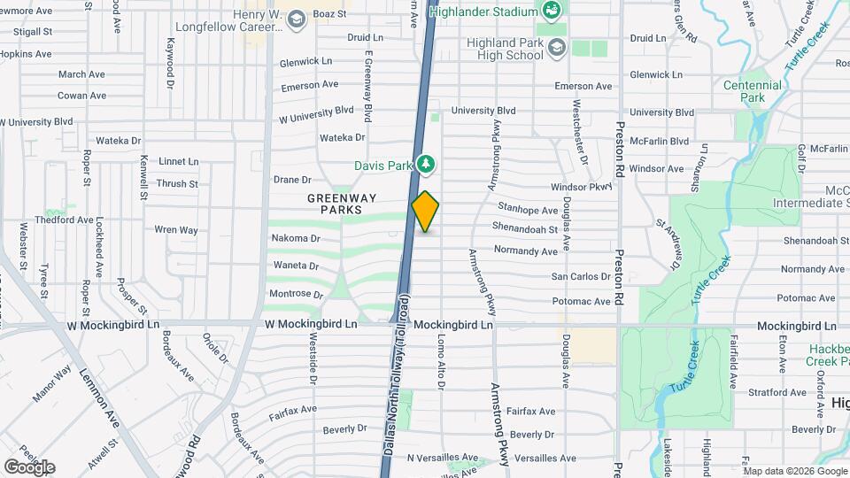 4518 Normandy Ave Map and Location Details