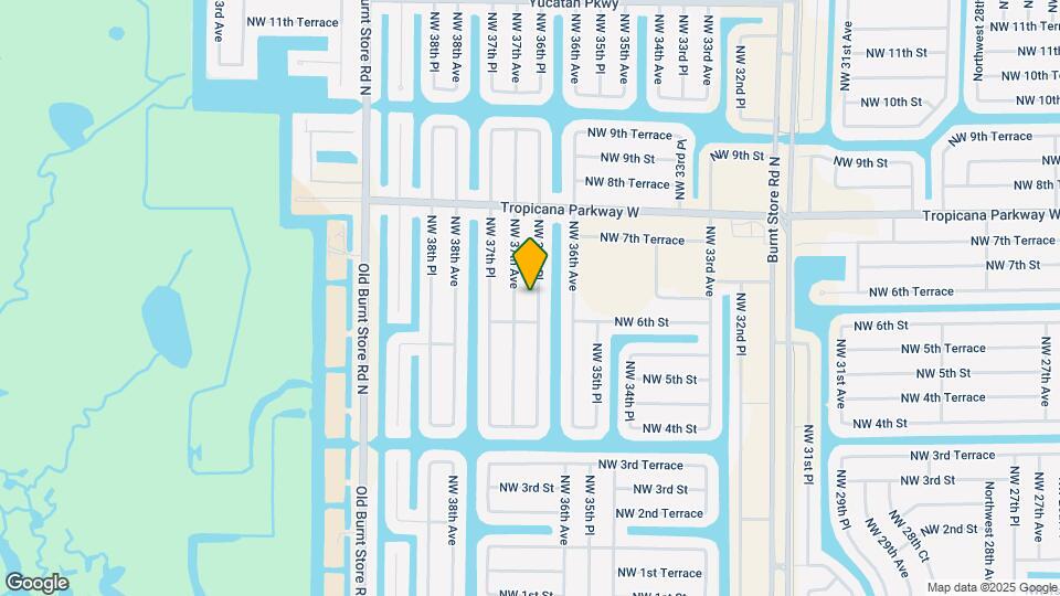 610 NW 36th Pl Map and Location Details