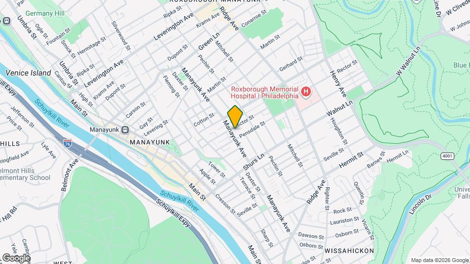 4215 Manayunk Ave Map and Location Details