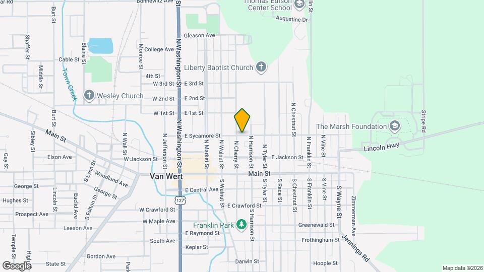 406 E Sycamore St Map and Location Details