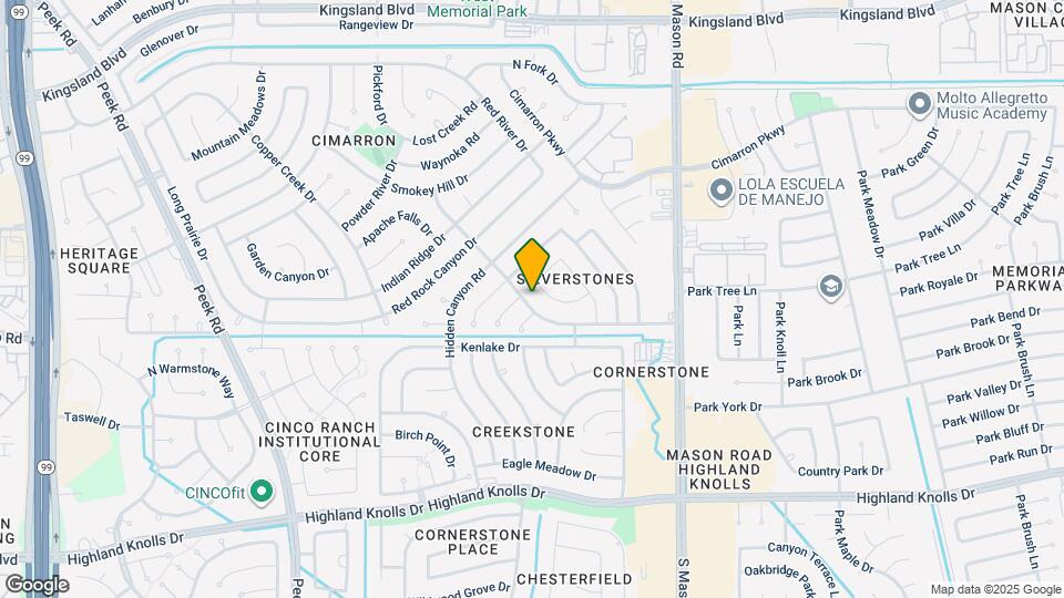 1123 Rock Canyon Dr Map and Location Details