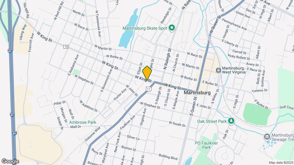 531 W King St Map and Location Details