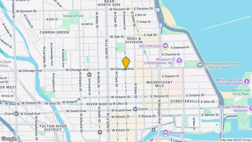 775 N Dearborn St Map and Location Details