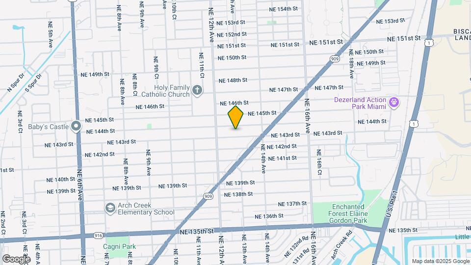 1285 NE 143rd St Map and Location Details
