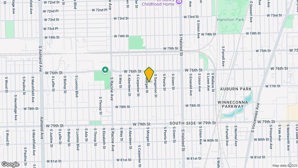 7645 S Morgan St Map and Location Details