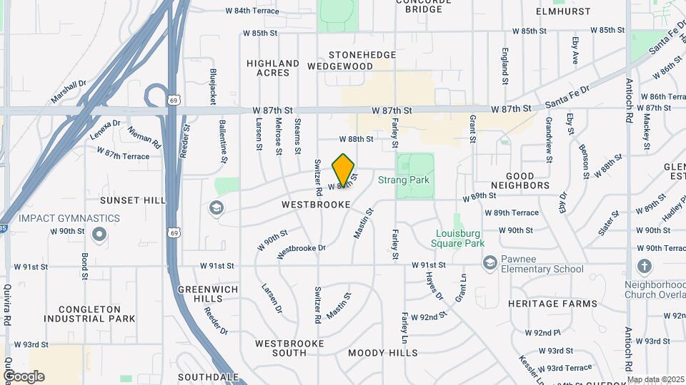 10113 W 89th St Map and Location Details