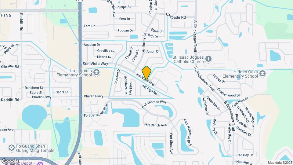8150 Sun Vista Way Map and Location Details