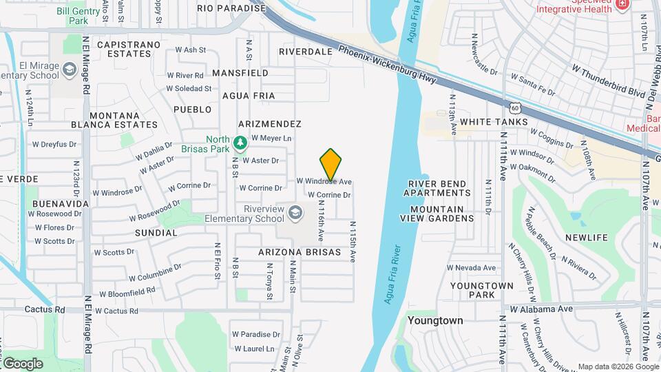 11535 W Windrose Ave Mapa y Detalles de la Ubicación