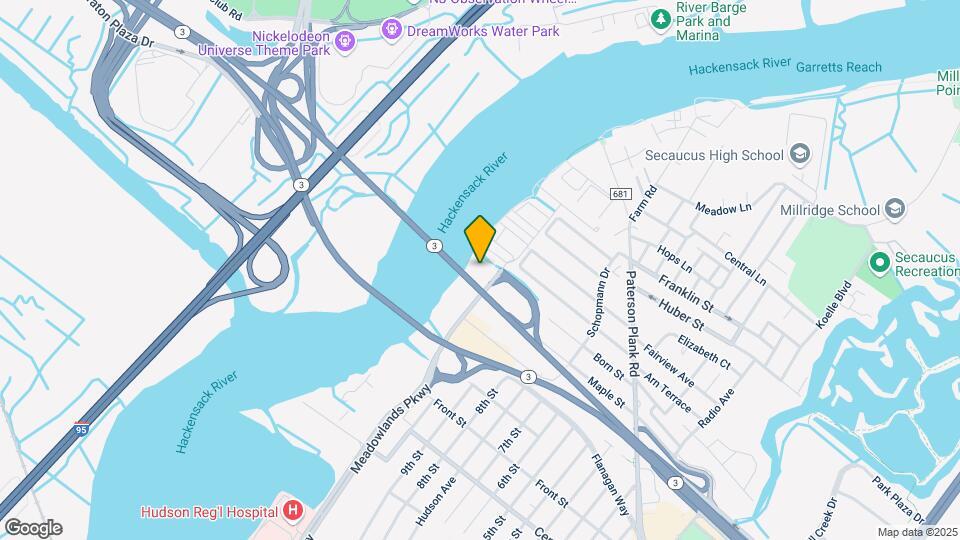 Furnished Studio-Secaucus - Meadowlands Mapa y Detalles de la Ubicación