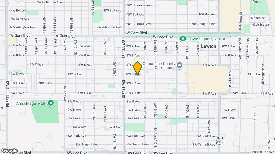 912 SW D Ave Map and Location Details