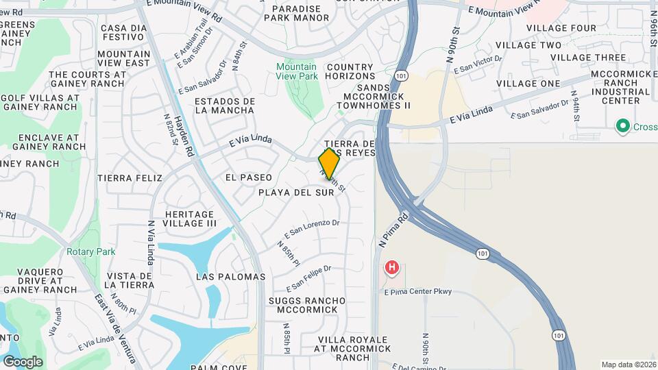 8620 E San Marcos Dr Map and Location Details