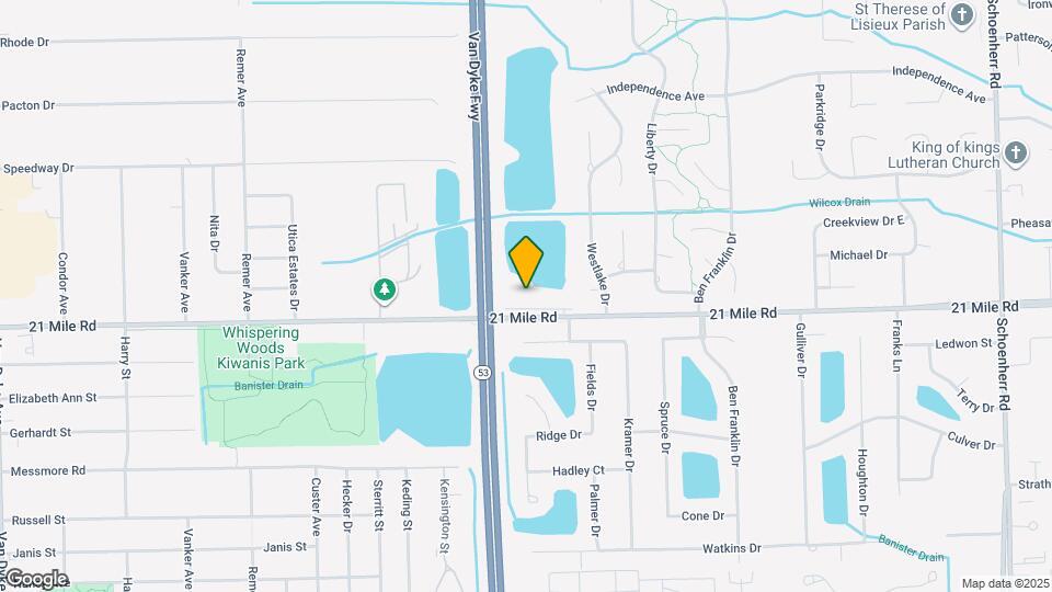 11737 21 Mile Rd Map and Location Details