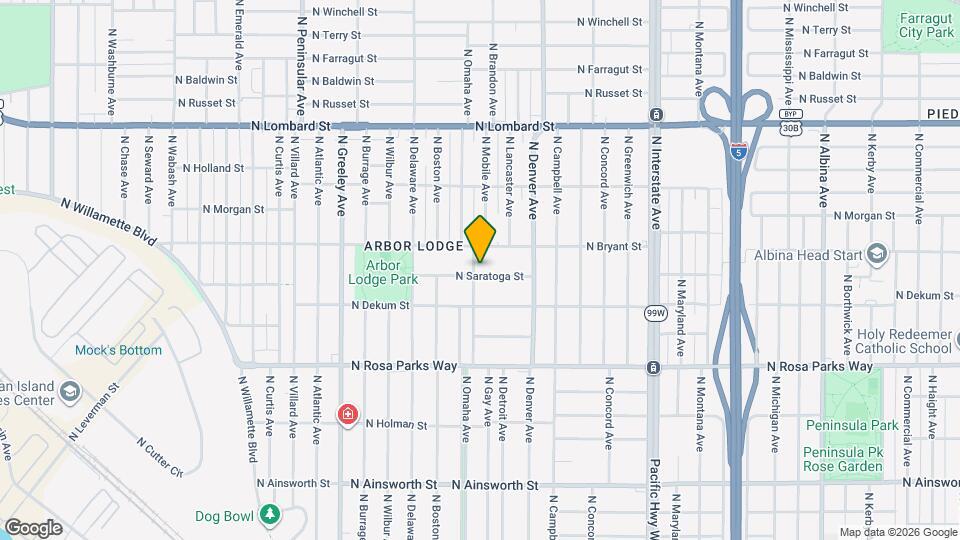 6906 N Newcastle Ave Map and Location Details