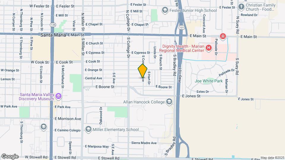 603 S Concepcion Ave Map and Location Details