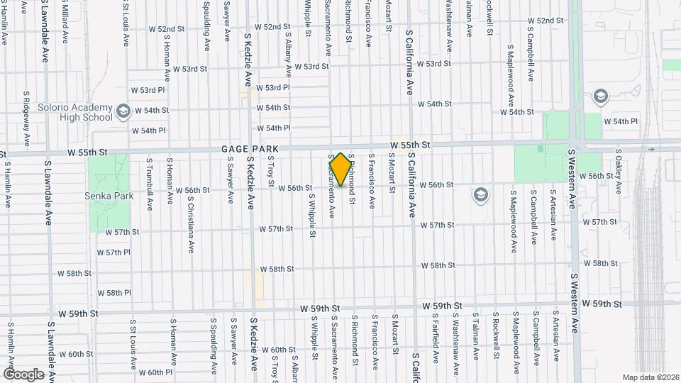5601 S Sacramento Ave, Unit SI ID1521929P Map and Location Details
