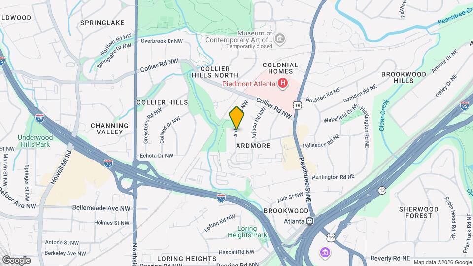 1861 Ardmore Rd NW Map and Location Details