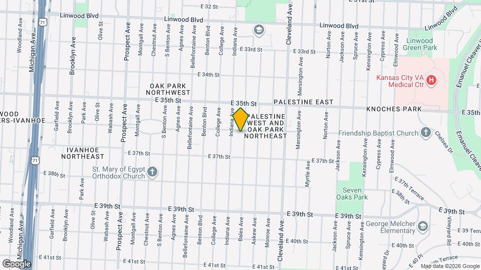 3606 Bales Ave Map and Location Details