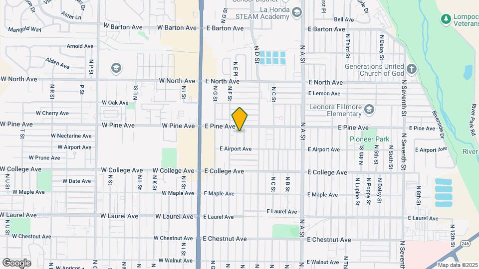 725-733 N E St Map and Location Details