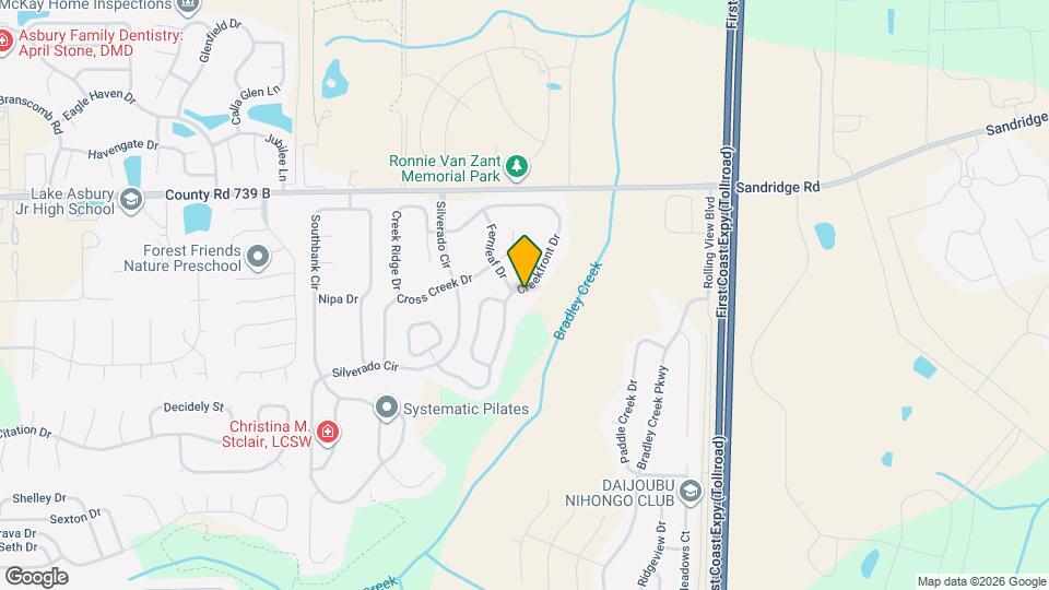 2507 Creekfront Dr Map and Location Details