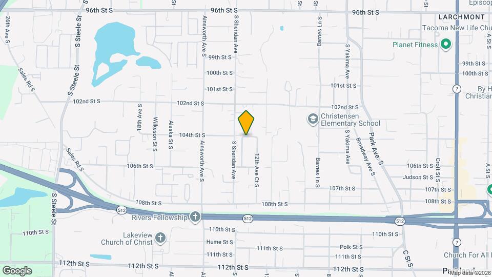 10401 13th Ave Ct S Map and Location Details